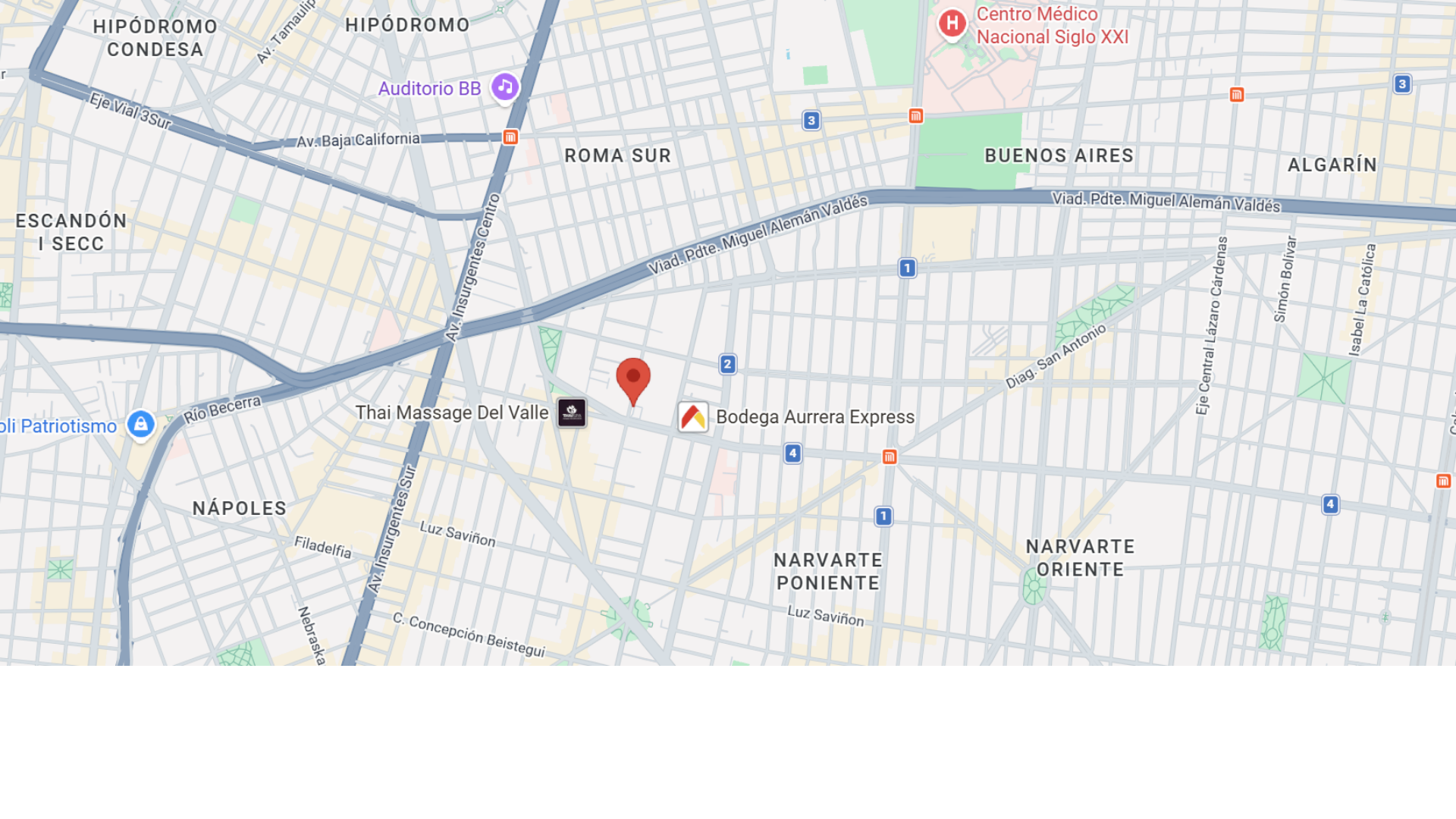 Mapa Mier y Pesado